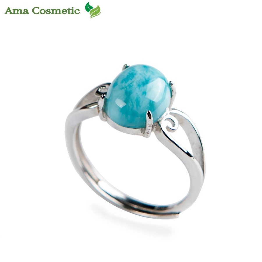 خاتم بالأكوامارين – صفاء البحر في لمسة من الأناقة